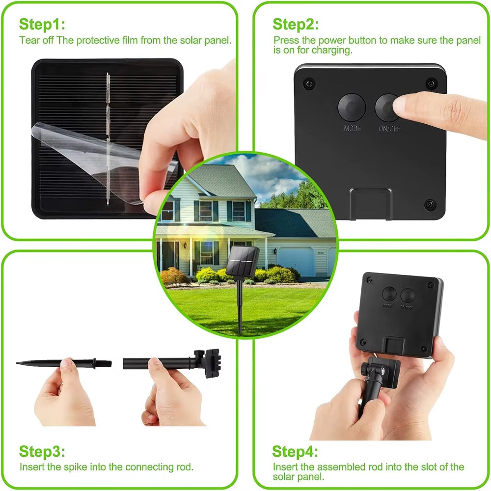 IR LED Outdoor Solar String Light IP65 with 8Mode Remote Control for Holiday Wedding Christmas Party Garland Solar Garden Light