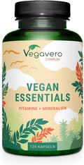 Multivitamines Pour VEGAN | Pour Soutenir Un Régime Végétalien | Vitamines Et Minéraux Essentiels | Haute Biodisponibilité | Vitamine B12, D3, K2, Fer Et Calcium | 120 Gélules | ®