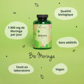 Moringa BIO 1800 Mg | 270 Gélules Vegan | SUPERFOOD : Multivitamines Et Minéraux Naturels | Antioxydant + Energie | SANS ADDITIFS | ®