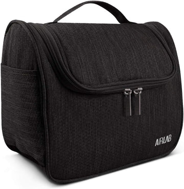 Trousses De Toilette, Vanity Et Trousses À Maquillage Avec Poignée Et Crochet, Sac Organisateur De Voyage, Cadeau Pour Hommes Et Femmes, Noir