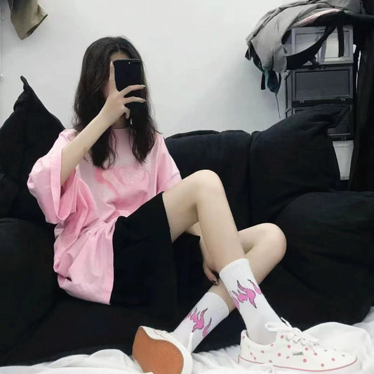 New Flame Socks Men And Women Pure Cotton