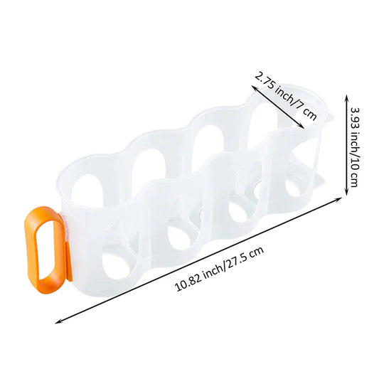 4 Hole Beverage Soda Drink Can Organizer Racks Fridge Drink Bottle Holder Beer Refrigeration Shelf Home Kitchen Storage Box Case