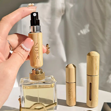 1/2pcs Bamboo Shell Perfume Atomizer.