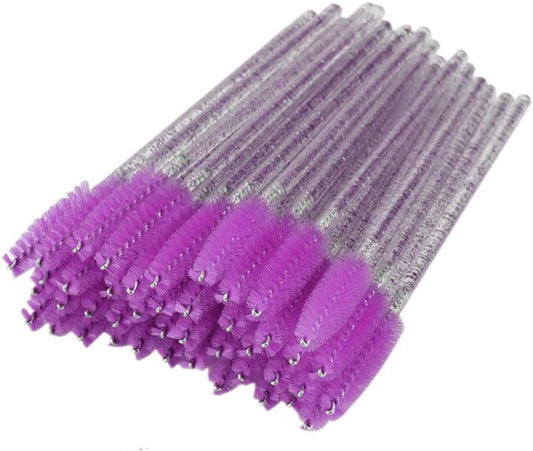100Pcs Jetable Brosse De Cils Yeux Mascara Maquillage Mini Cils Mascara Baguette Peigne À Sourcil Pinceau Maquillage Outil De Cosmetique