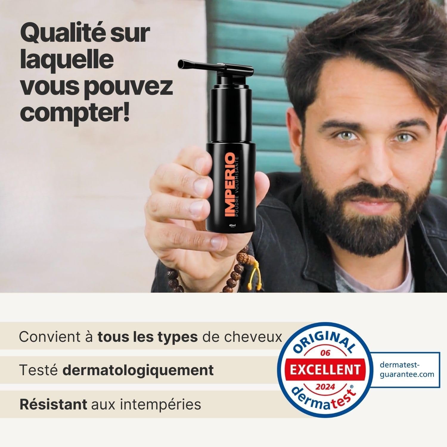 Poudre Coiffante Avec Effet Mat Pour Femmes & Hommes - Poudre Coiffante Homme Pour Styliser Et Fixer En Qualité Salon Premium - Look Mat Sans Coller (40Ml)