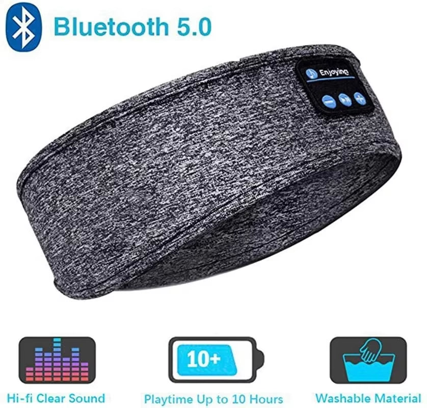 2025 Bluetooth Earphones Sports Sleeping Headband Elastic Wireless Headphones Music Eye Mask Wireless Bluetooth Headset Headband