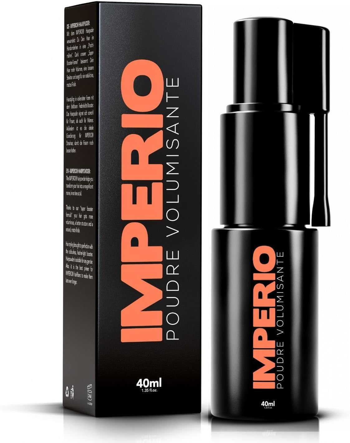 Poudre Coiffante Avec Effet Mat Pour Femmes & Hommes - Poudre Coiffante Homme Pour Styliser Et Fixer En Qualité Salon Premium - Look Mat Sans Coller (40Ml)