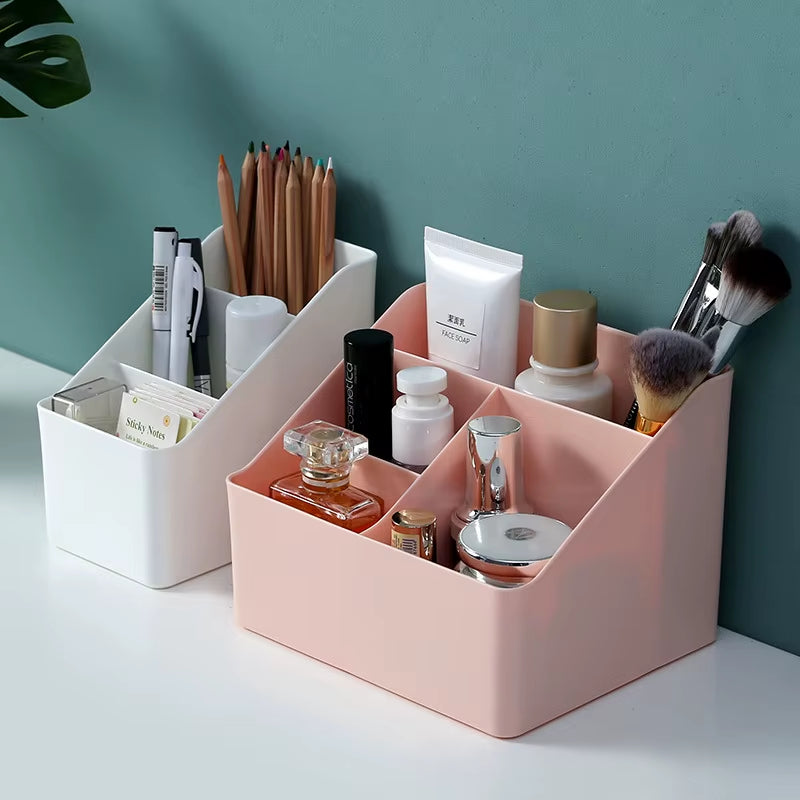 Desktop Sundries Storage Box Makeup Organizer Organizer for Brushes Home Office Bathroom Storage Box Skin Care Storage Device