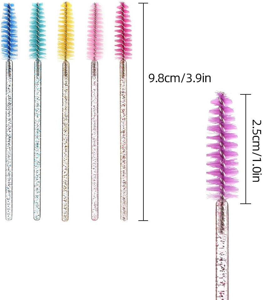 100Pcs Jetable Brosse De Cils Yeux Mascara Maquillage Mini Cils Mascara Baguette Peigne À Sourcil Pinceau Maquillage Outil De Cosmetique