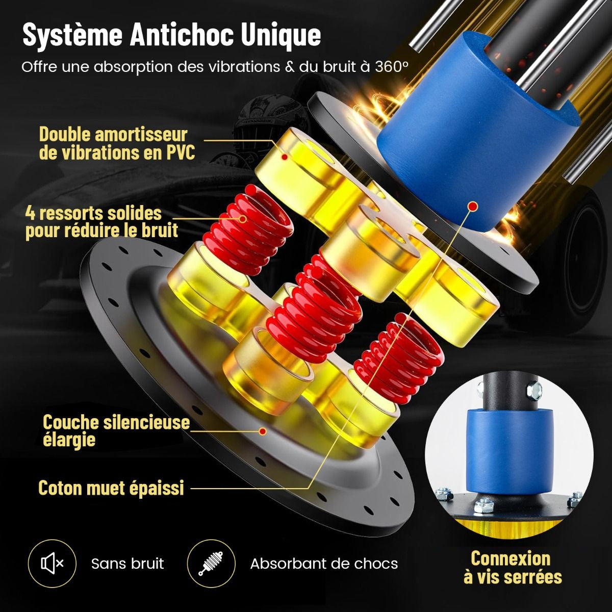 Sac De Frappe Autoportant 173 Cm De 5 Couches Sac De Boxe Lourd Avec Support Et Base À Ventouse Système Antichoc Pour Adultes Jeunes