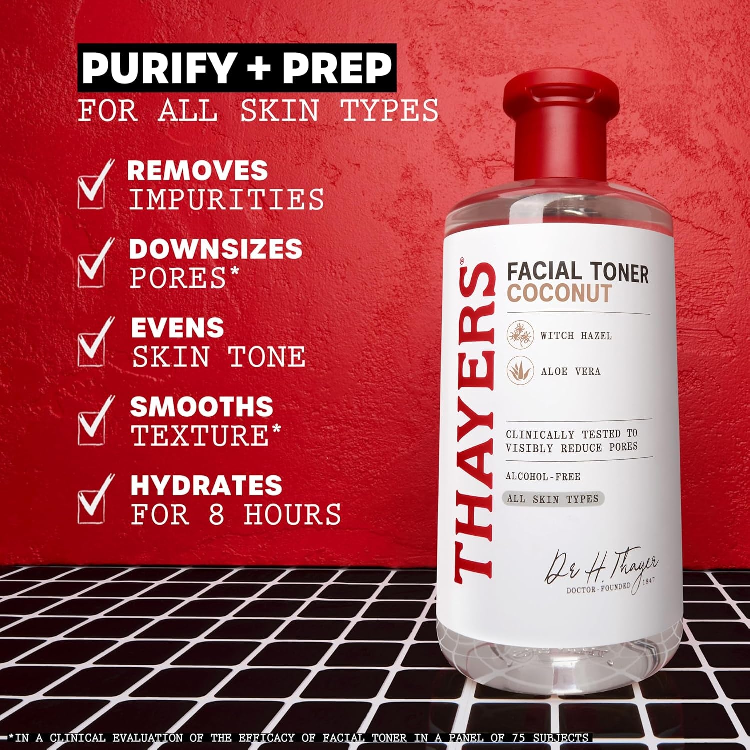 Thayers Lotion Tonique Douce Coco, Hamamélis & Aloe Vera Bio - Hydratation & Pores Resserrés - Sans Alcool - Sans Cruauté Envers Les Animaux - Vegan - 98% D'Ingrédients Naturels - 355 Ml