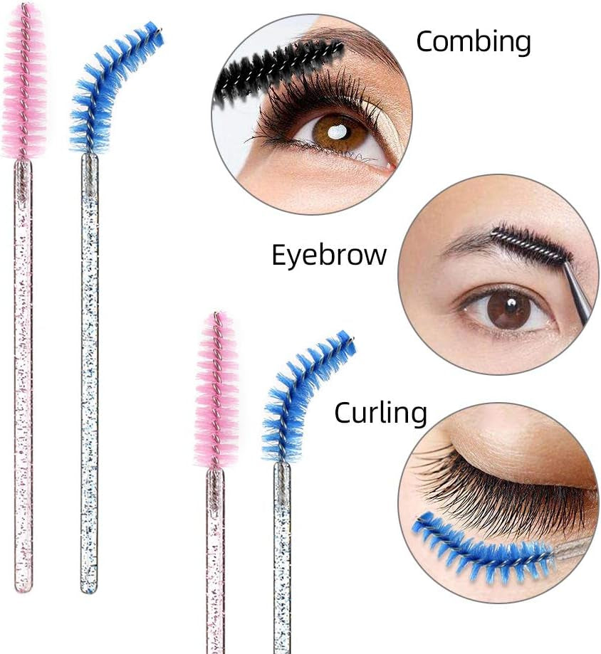 100Pcs Jetable Brosse De Cils Yeux Mascara Maquillage Mini Cils Mascara Baguette Peigne À Sourcil Pinceau Maquillage Outil De Cosmetique