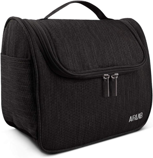 Trousses De Toilette, Vanity Et Trousses À Maquillage Avec Poignée Et Crochet, Sac Organisateur De Voyage, Cadeau Pour Hommes Et Femmes, Noir