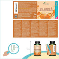Complexe Bêta Carotène | Avec Vitamine E & Astaxanthine | 120 Gélules (4 Mois) | Qualité Supérieure : Lucarotin® B 30 SUN | Sans Additifs & Vegan | Protection Peau & Bronzage | ®