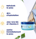 - Baume Après Soleil Hydratant 48H - Rafraîchit & Revitalise La Peau - Aloe Vera Bio, Acide Hyaluronique & Vitamine E - Formule Non Grasse - Tous Types De Peaux - 300 Ml