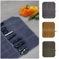 Waxed Canvas Knife Storage Roll - Organize Your Kitchen Knives in Style