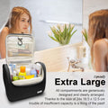 Trousses De Toilette, Vanity Et Trousses À Maquillage Avec Poignée Et Crochet, Sac Organisateur De Voyage, Cadeau Pour Hommes Et Femmes, Noir