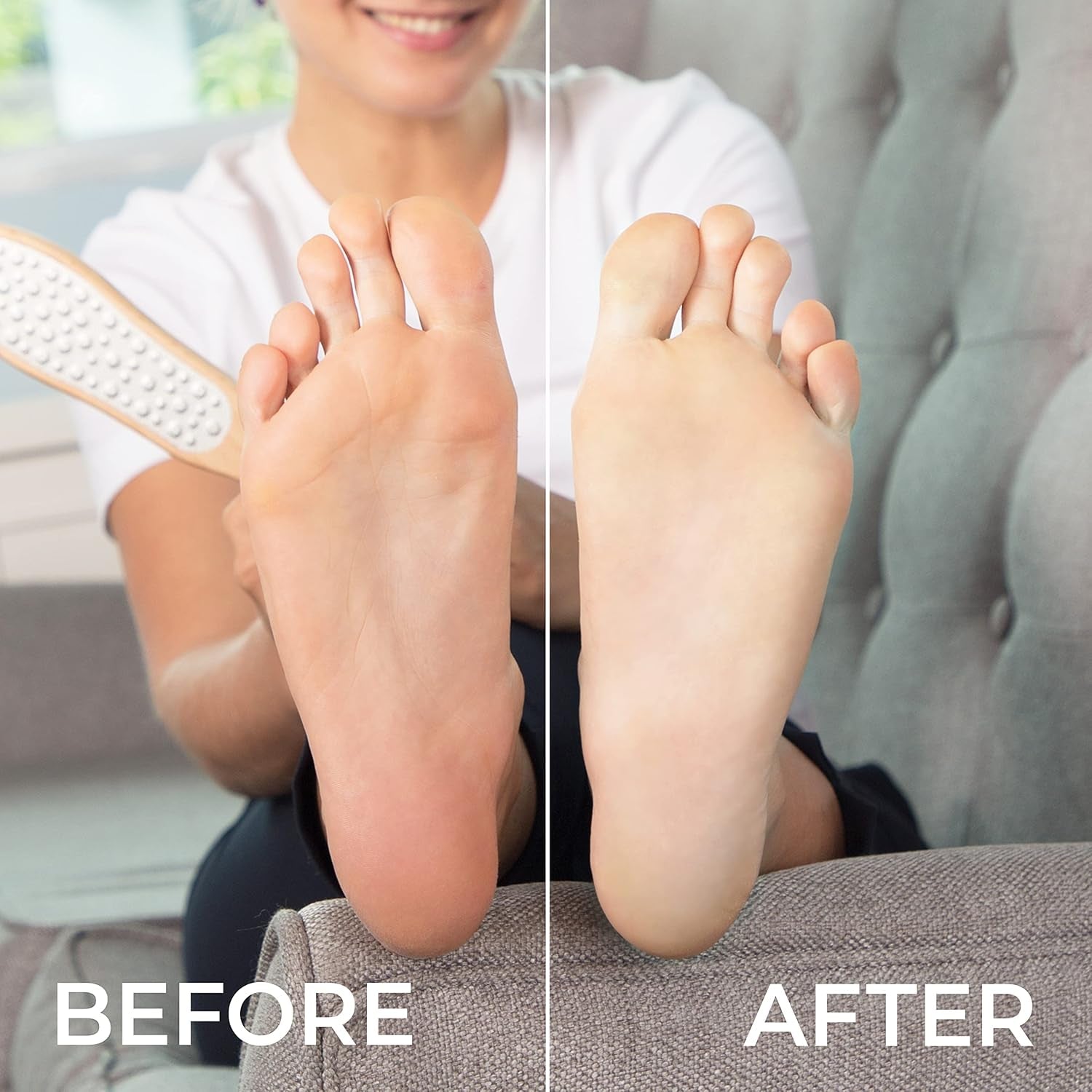 Lime Pour Pieds Professionelle Avec Manche En Bois. Aucun Risque De Blessure. Utilisée Dans Les Salons De Pédicure. Râpe En Acier Inoxydable Découpée Au Laser. Multi-Usage