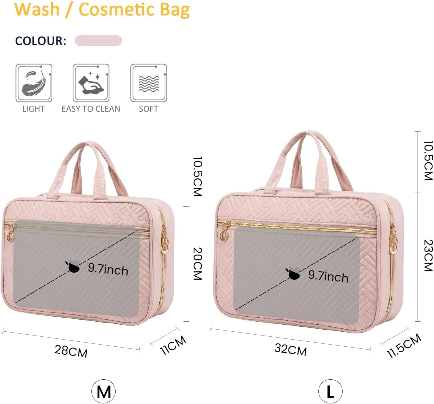 Trousse De Toilette Femme Voyage, Grande Capacité Trousses De Toilette À Suspendre Vanity Maquillage, Imperméable Trousse-De-Toilette Voyage Accessoires Sac Cosmétique Organisateur
