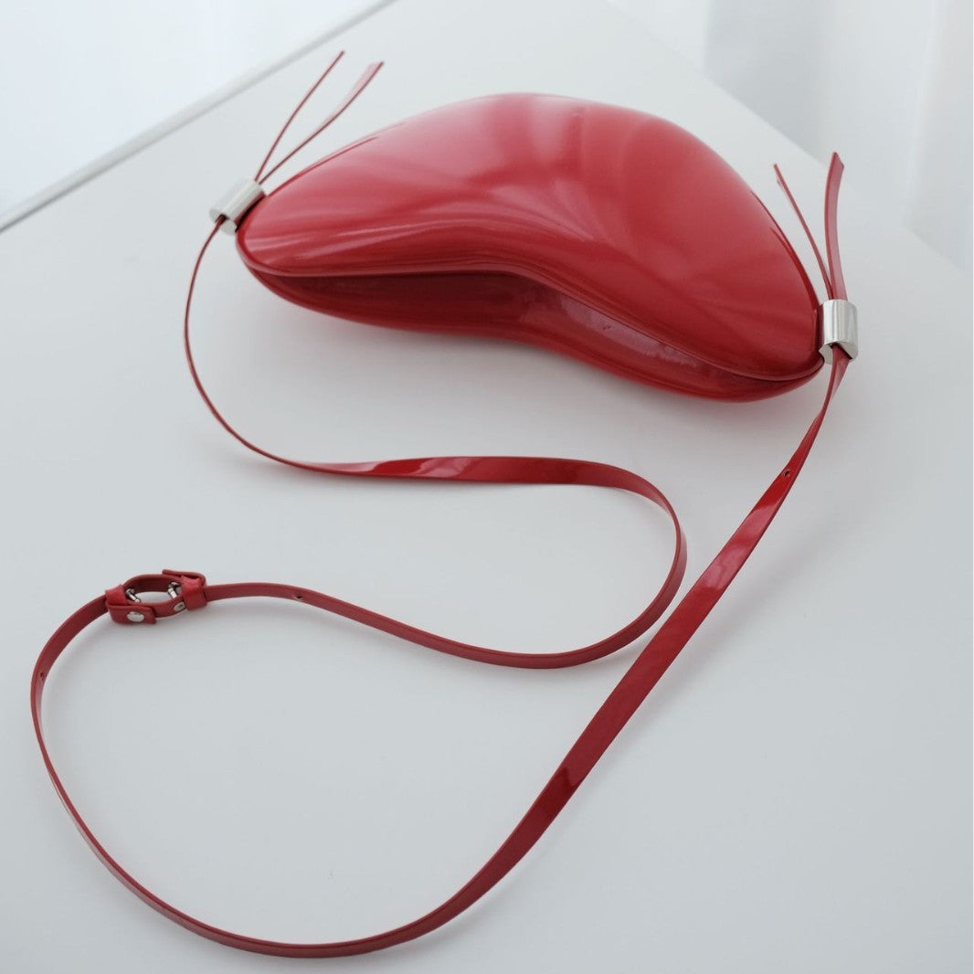 Peach Heart High Sense Girly Simplicity Crossbody Bag