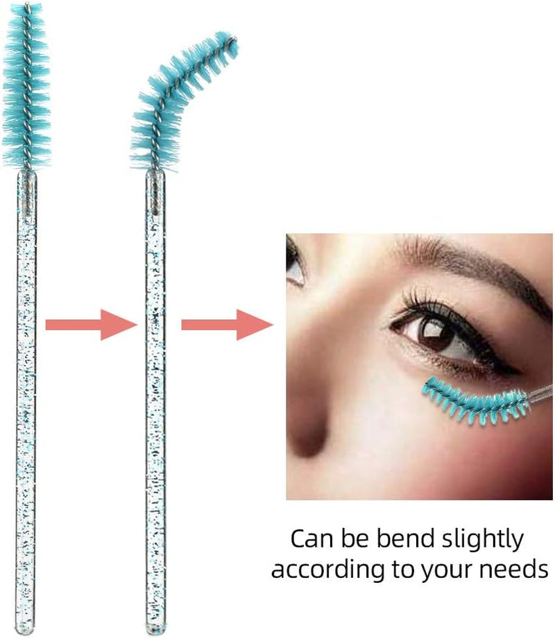 100Pcs Jetable Brosse De Cils Yeux Mascara Maquillage Mini Cils Mascara Baguette Peigne À Sourcil Pinceau Maquillage Outil De Cosmetique