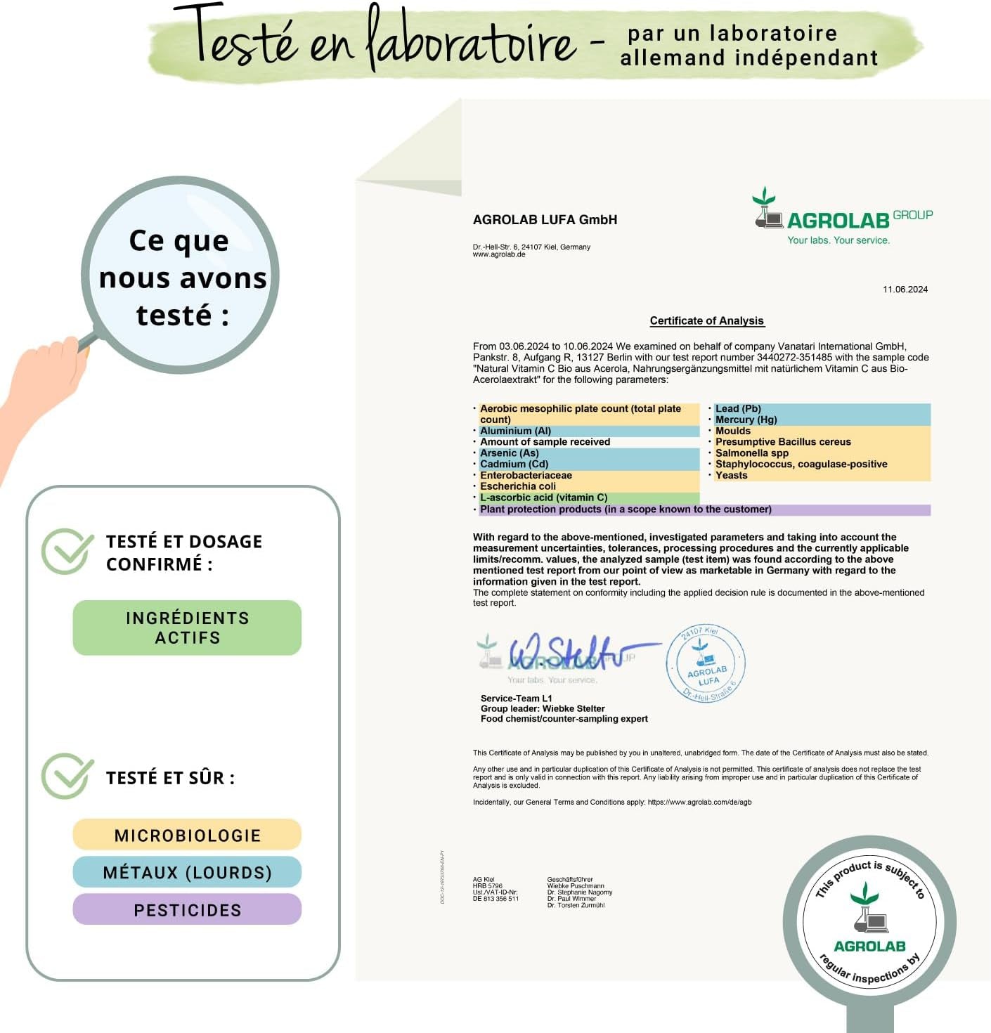 Acerola Vitamine C BIO ® | UNIQUE : 100% NATURELLE - Sans Additifs | Extraction En FRANCE | 180 Gélules | 1060 Mg D’Extrait Par Dose | VEGAN