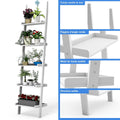 Étagère Échelle Étagère Murale Avec 5 Étages De Rangement Pour Salle De Bain,Salon, Etc.